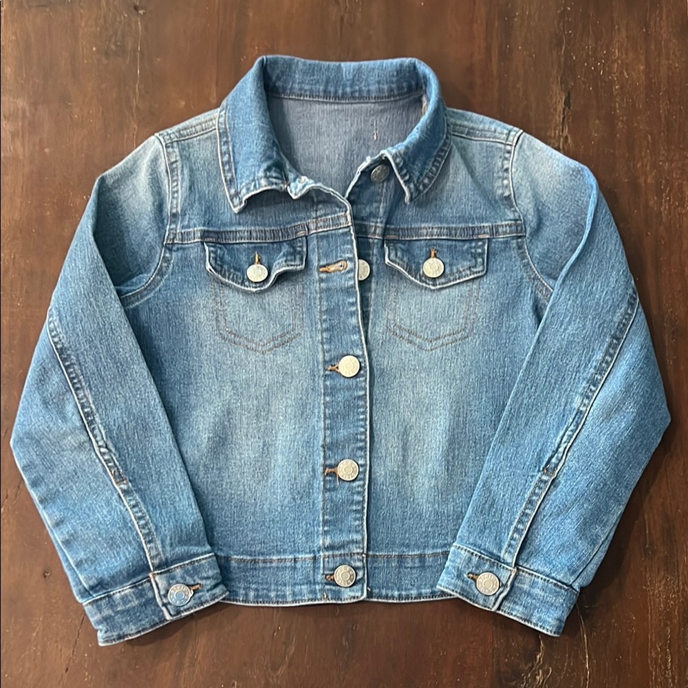 Girls BCBG Blue Jean Jacket Classic Cropped Design